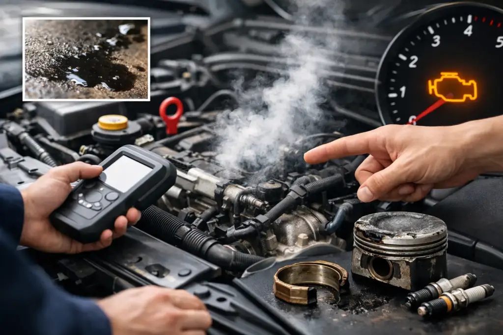 5 Anzeichen, Motorschaden erkennen