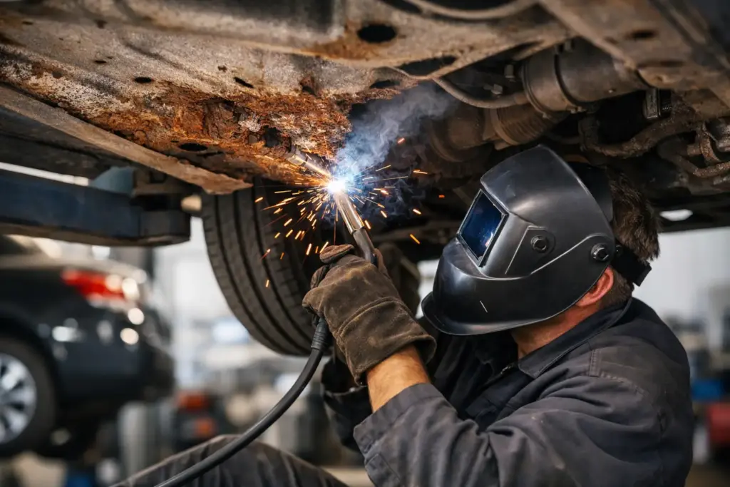 Rost am Unterboden schweißen - wann es sich lohnt