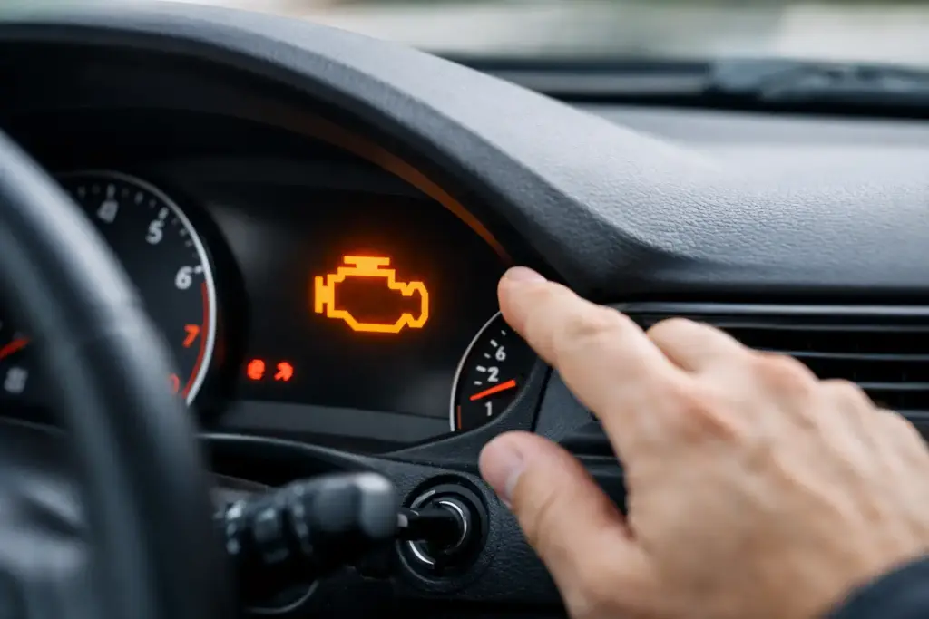 Motorwarnleuchte richtig einschätzen beim Auto